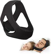 Anti Snoring Device Anti-Slip Adjustable Anti Snoring Chin Strap,Professional Effective Anti Dry Mouth Chin Strap Stop Noise Snoring Strap，Snoring Reduction Stop Snoring Device Snoring Solution,Black