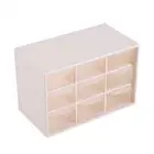 HG (White)Portable Plastic 9 Lattice Mini Cabinets Drawer Jewelry Cosmetic