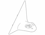 Genuine Infiniti 2014-2020 Q50 Sport Door Side Mirror Base Right 96307-4GA0A