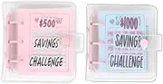 $500 & $1000 Savings Challenge Binder Money Saving Challenge Mini Budget Binder with Cash Envelopes Reusable Budget Book with Cash Envelopes Envelope Savings Challenge