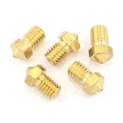 5pcs Brass 0.8mm E3D V6 Extruder Nozzle M6 Hotend 1.75mm Filament Spare Parts