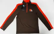 ANTIGUA APPAREL ' CLEVELAND BROWNS QUARTER ZIP ' MENS ' SIZE EXTRA LARGE '
