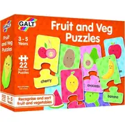 GALT - Fruit And Veg Puzzles - 22 x 2-Piece Puzzles