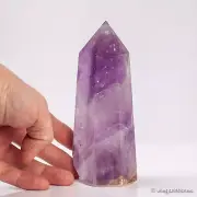 575g140mm Amethyst Crystal Natural Quartz Point Wand Healing Obelisk Tower