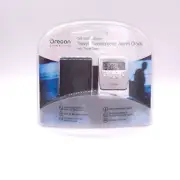 Oregon Scientific Self-Setting Atomic Travel Thermometer Alarm Clock w/ Case