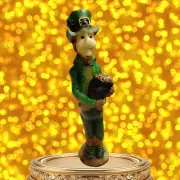 Lorelei Candle Handmade 9" Decorative Leprechaun Candle Made In USA - Go Irish!