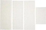 OHPHCALL Pearl Face Stickers Set 4 Sheets Nail Gems Boys and Girls Eyebrow Adhesive DIY Decorations