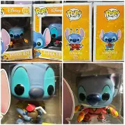 Funko Pop! Lot Of Two: Disney Stitch 626 Pop 125 And Aloha Stitch Pop 203