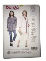 NEW! Jacket & Coat Sewing Pattern~ Semi Fitted (Sizes 8-20) Burda Style 6335