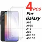 2/4PCS Screen Protector For Samsung Galaxy A55 Tempered Glass Samsung Galaxy A05