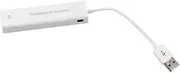 QUMIIRITY 1 PC USB Ethernet Adapter with Port USB Hub Network Connection for PC White Supports Base Compatible with Windows Systems