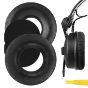 Geekria Protein Leather Ear Pads for Sennheiser HD25-1 Headphones (Black)