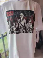 OBEY MANIFESTO MINOR THREAT T-SHIRT MEDIUM WHITE NEW