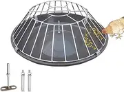 Stainless Steel Chick Feeder with 24 Feeding Ports,Chicken Feed Trough，Chicken Trough Feeder Poultry Feeding Equipment,Duck Feeder Goose Feeder Farm Chicken House Poultry Feeding Trough