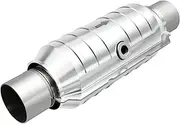 MagnaFlow Conv Univ 6.4cm Inlet/Outlet Centre/Centre Round 28cm Body L x 13cm W x 38cm Overall L