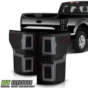 Smoke Tinted 2015-2017 Ford F150 F-150 Pickup LED Tube Sequential Tail Lights (for: Ford)