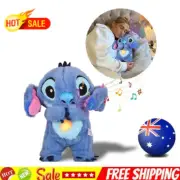 Blue Stitch Breathing Musical Soothing Doll Sleep Toys Anxiety Relief Plush Toys