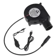 USB 5V2A 12V 5.5x2.1mm 7530 Cooking Blower BBQ Fan Outdoor Cooking Blower Fan