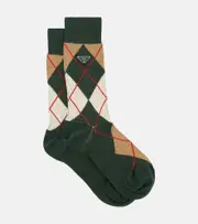 [Prada] Prada Argyle cotton-blend socks AU 14 multicoloured