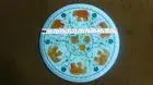 12" white marble table top coffee side inlay lapis mosaic home decor elephant