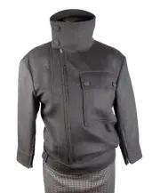 Belstaff Black Label Wool And Cashmere Runway Tatum Bomber Jacket Eu Size 42