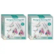 2x Craft Maker Designer Earrings Creative Jewellery Accessories Making Kit