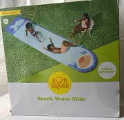 Sun Squad 18FT Long Slip N Slide Shark Water Slide with Built-In Sprinklers NEW!