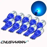 10* Blue T10 168 194 LED Bulbs Instrument Gauge Cluster Dash Light