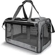 Soft-Sided Pet Carrier for Large Cats & Medium Dogs – Washable & Travel-Friendly