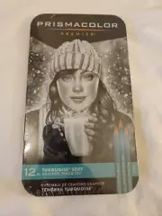 Prismacolor Premier Turquoise SOFT Graphite Sketching Pencils 12-Count New!