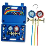 3 Way AC Gauge, AC Manifold Gauge Set for R134a R410a R12 R22 R502