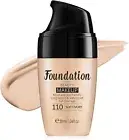 Foundation for Mature Skin,Colour Changing Foundation All Day Flawless Liquid Fo