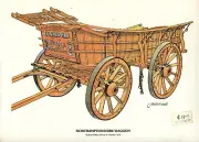 Northamptonshire Waggon 1878 colour laminated poster A4