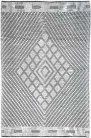 Spiral Grey Wool Rug
