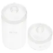 2 Pcs Weighing Bottle Glass Bottles with Lids Specimen Collection Containers