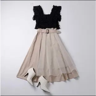 日本品牌 LA BELLE ETUDE 浪漫網紗風衣款設計長裙