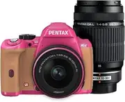 PENTAX DSLR Camera K-r W Zoom Kit Pink/Pale Orange 022 K-rWZK PK/PO022
