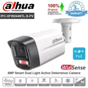 Dahua IPC-HFW2449TL-S-PV 4MP Full-Color Bullet WizSense IP Camera 2-Way Audio