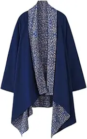 [rockible] Men's Long Cardigan for Men Women Cotton Blend Kimono Robe Jacket