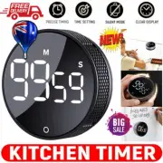 Magnetic Digital Kitchen Timer LED Countdown Cooking Work Loud Alarm Stopwatch H