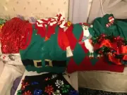 Holiday Novelty Ugly Sweater Skirt Vest Party Christmas Elf Sequins NWT Assorted