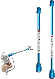 Airless Paint Sprayer Spray Gun Tip Extension Pole Rod 2 Pack Airless Sprayer Gun Spray Painting Wand 11.8inch 20inch