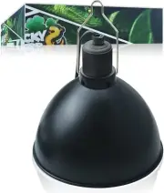 LUCKY HERP Aluminum 8.1" Dome Reptile Light Fixture for UVB, Basking Heat Bulbs