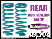 DOBINSONS COIL SPRINGS REAR 40MM RAISED FOR NISSAN NAVARA D23 2014-ON 250-300KG