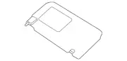 Genuine Hyundai Sun-Visor 85210-F2100-TTX