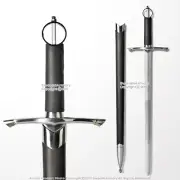 35.5" Irish Ring Hilt Celtic Medieval Crusader Knight Sword with Scabbard