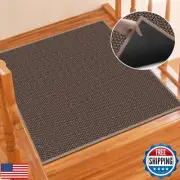 GOYLSER Rubber Stair Landing Rug, Indoor Stair Landing Mat for Wooden Steps S