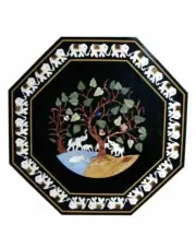 2' Table Top Inlay Marble Pietra Dura Art coffee Pietra Dura​ Home Decor gm1