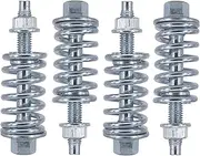 SHINTONES 4 SETS M8x1.25 Spring Bolt Stud & Nut Hardware Repair Replacement Kit/Exhaust Flange Hardware Kit (Silver)