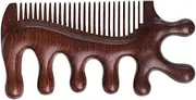 Scalp Massage Comb | Wooden Scalp Massager | Handheld Antistatic Portable Tool for Hair Growth Scraping Relaxation Head Neck Body Arm Hand Face Eye
